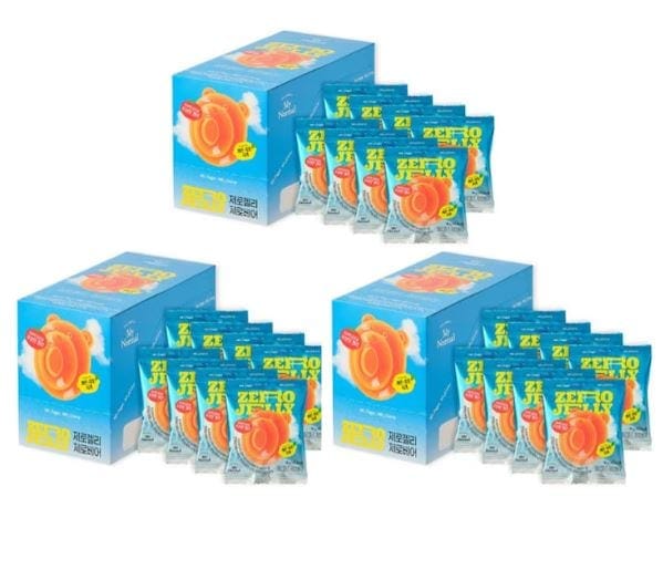 無糖 グミベアゼロゼリー 304g 8p x 3box ダイエット スナック/ ダイエット デザート/ ダイエット ゼリー/レモン味/リンゴ味/グレープフルーツ味