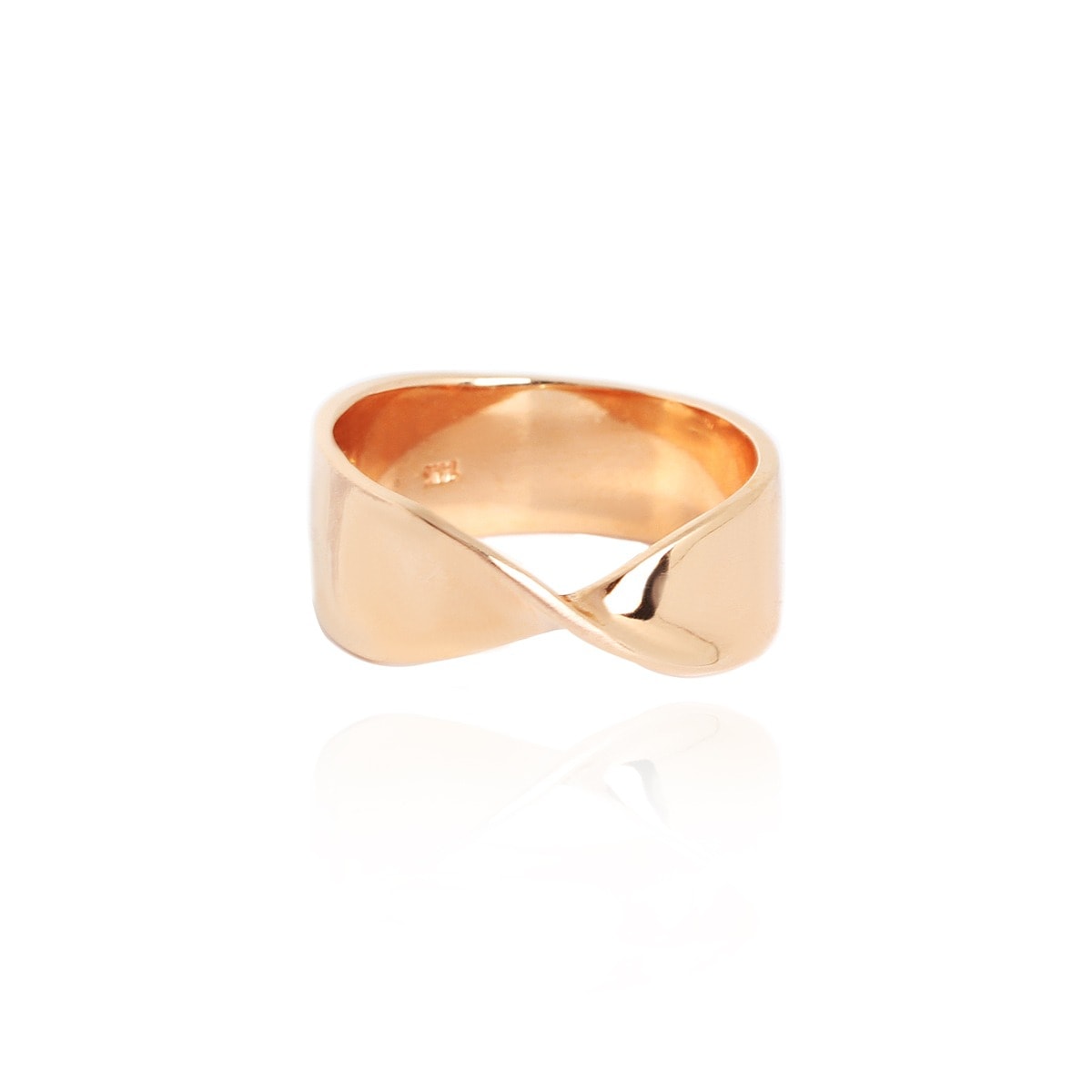 Art ツイスト14K ゴールドユニリング