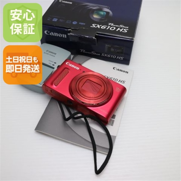 新品同様 PowerShot SX610 HS レッド コンデジ Canon 39