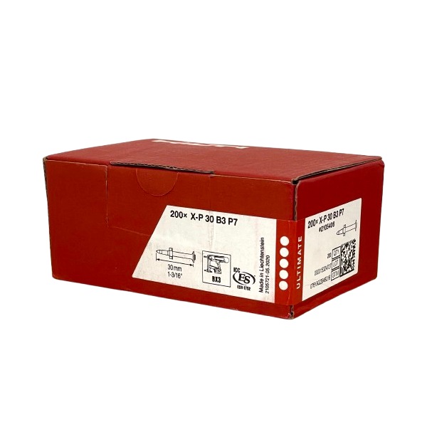 HILTI ヒルティ BX 3用ピン (単発用) X-P 30 B3 P7 (200本) 30mm コンクリート用ネイル ドライブピン
