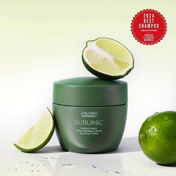 【Shiseido】 （サブリミック）シングルズ24 ベストシャンプー 選定されたすべての頭皮ファンテポルテ トータルリファイニングクリーム 200g 体験パック+ギフトボックス