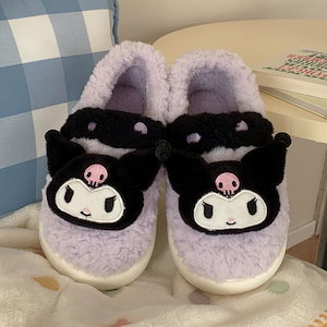 クロミ かわいい もこもこ ボアスリッパ 冬用 insで大人気　スリッパ 新品入荷 ルームシューズ おしゃれ あたたかい ふわふわ あったか ルームブーツ 冬 暖かい 滑り止め