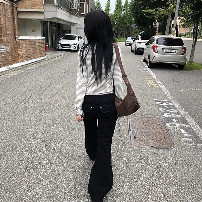 バタープル ルーズ フレア パンツ