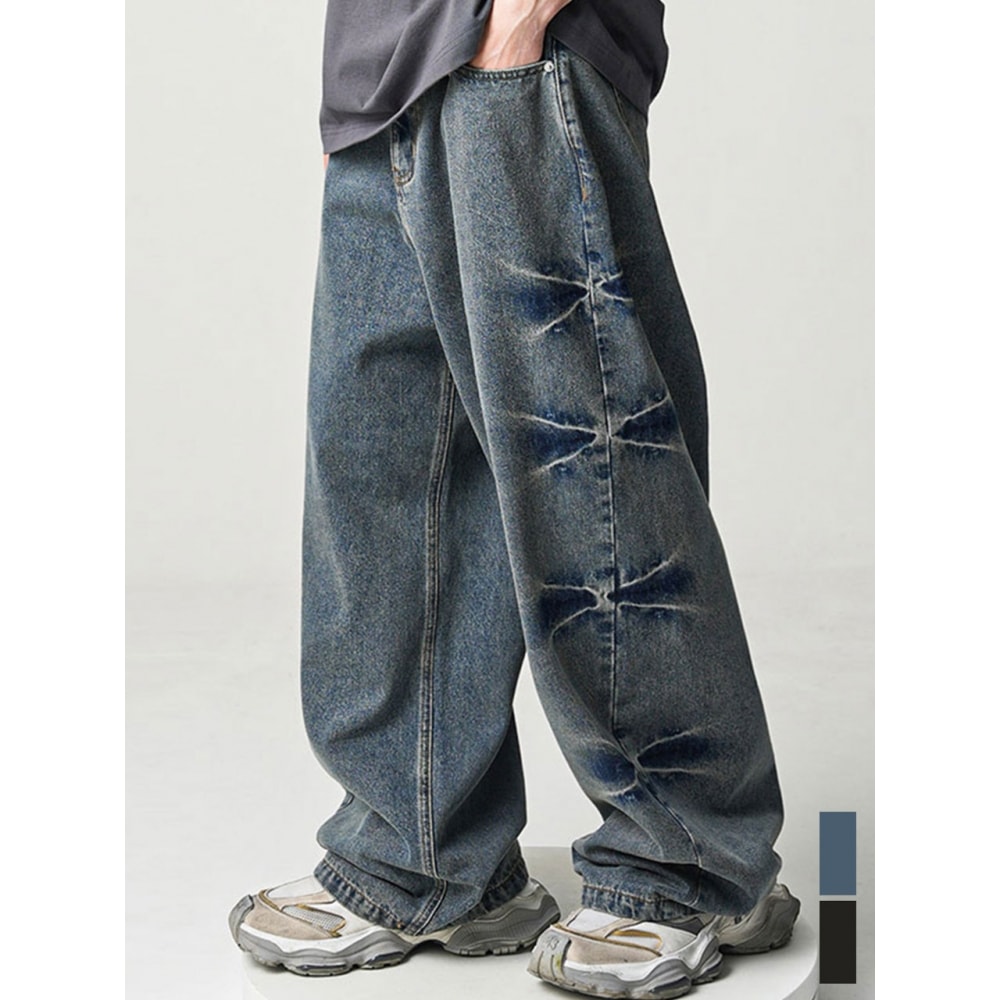 アヴァンドレスピンチワイドデニムパンツ 2COL