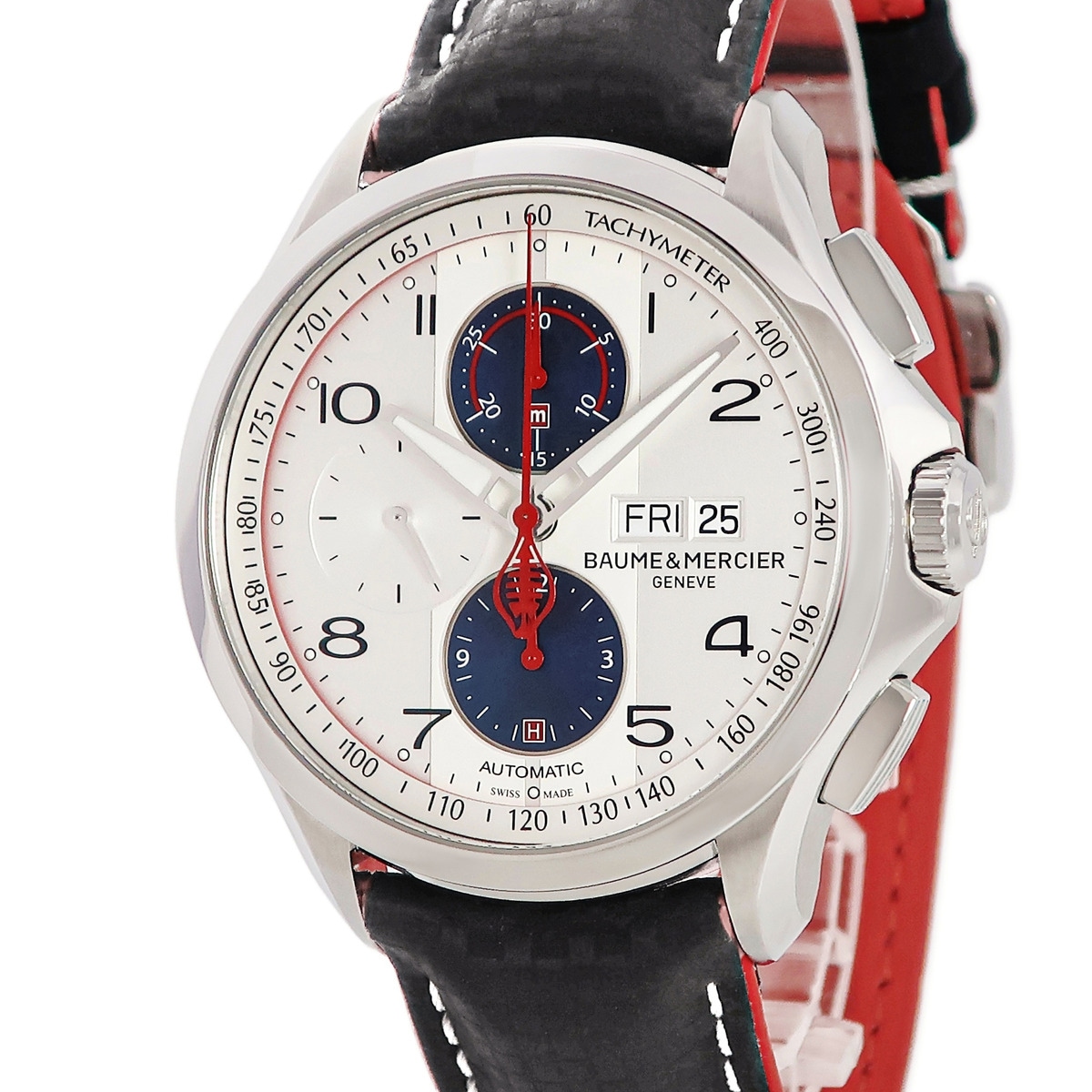 クリフトン クロノグラフ クラブ シェルビー コブラ M0A10342 自動巻き メンズ ホワイト コラボ 限定 3年保証