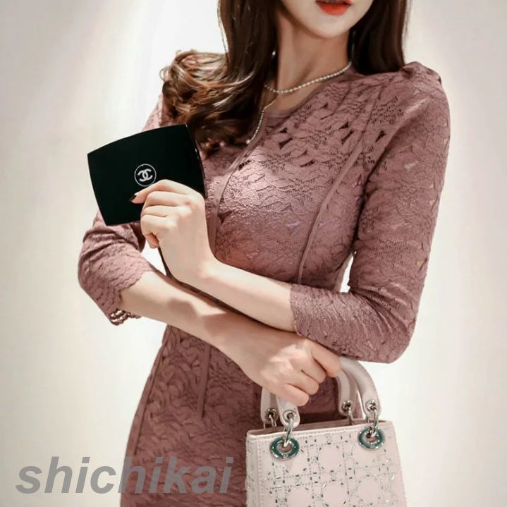 レディースファッション オフィスカジュアルワンピース ショート丈ワンピース THOM カジュアル タイトワンピース 新品入荷 エレガント お出かけワンピース WILLS OLワンピース 七分袖ワンピー