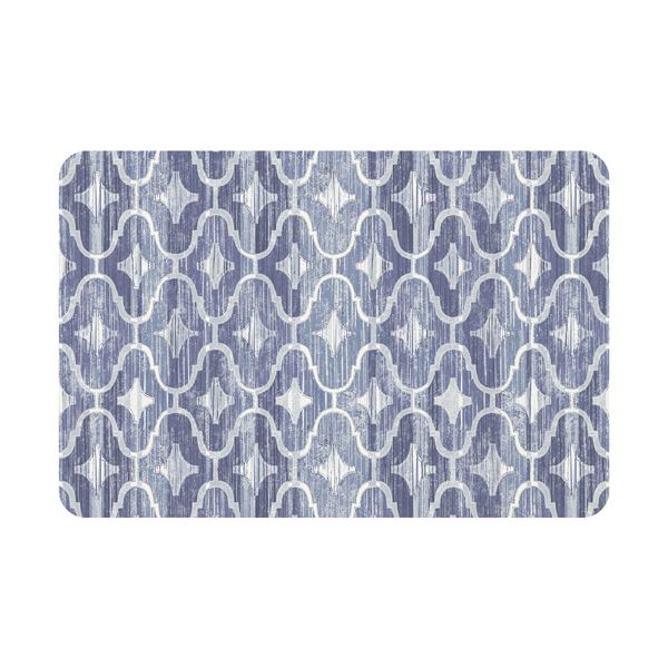 （まとめ） ヨコズナクリエーション珪藻土入りソフトバスマット カサブランカ 1個 (×5セット)