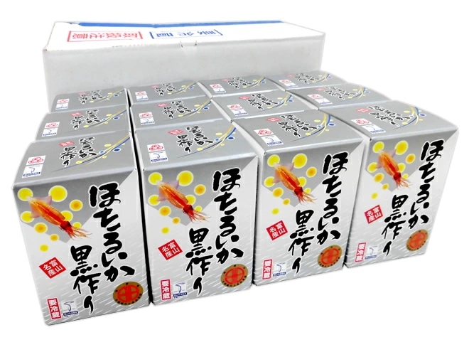 富山県 川村水産 =ほたるいか黒作り= 180g12瓶入り 個別化粧箱入り（冷蔵便） 10,764円