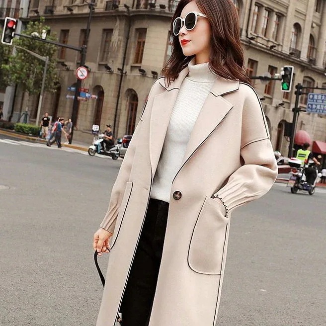 おしゃれ ラシャ コート レディースファッション ミディアム トップス 韓国ファッション 着痩せ ラシャコート