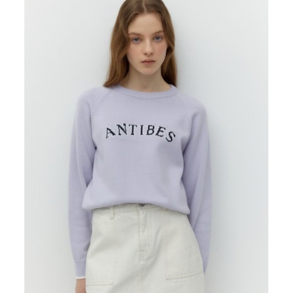 DEPOUND アンティーブジャカードニット [ライトバイオレット]