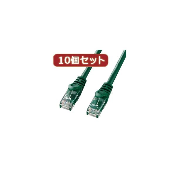 10個セットサンワサプライ カテゴリ6UTPLANケーブル LA-Y6-05GX10 7,884円
