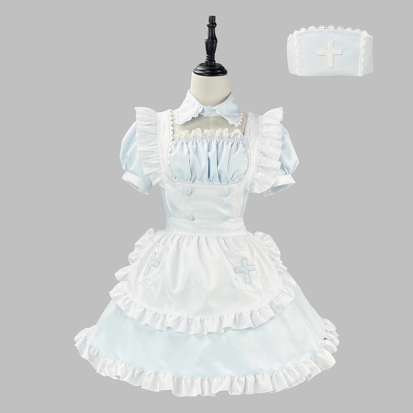【2025新作】天使水色医疗系メイド服メイド服コスプレ女性服コスチューム