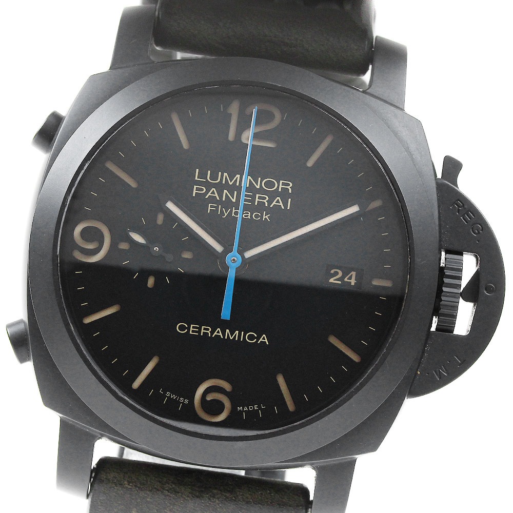 パネライ PANERAI PAM00580 ルミノール 1950 クロノ フライバック デイト 自動巻き メンズ 美品 _808701【中古】