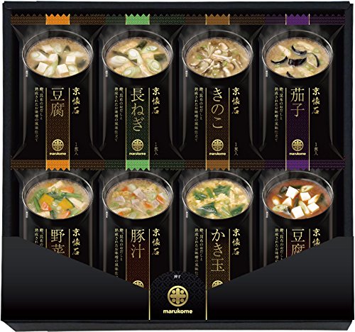 マルコメ 味噌汁 フリーズドライ 京懐石詰合せ インスタント 8種類/各5食 全40食 箱付 みそ汁 具あり ギフトセット 敬老の日 8,986円