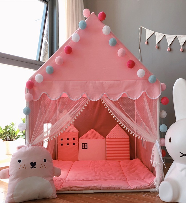 子供用テントハウスプリンセスキャッスルスーパーラージゲーム屋内ベビーおもちゃハットゲームボールプール 8,071円