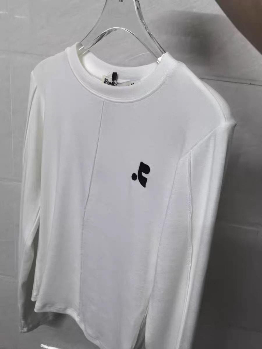 RR RIB CUTTING TOP 韓国　ブランド　人気　レディース　Tシャツ　トップス　秋冬　ステッチ　長袖 4,680円