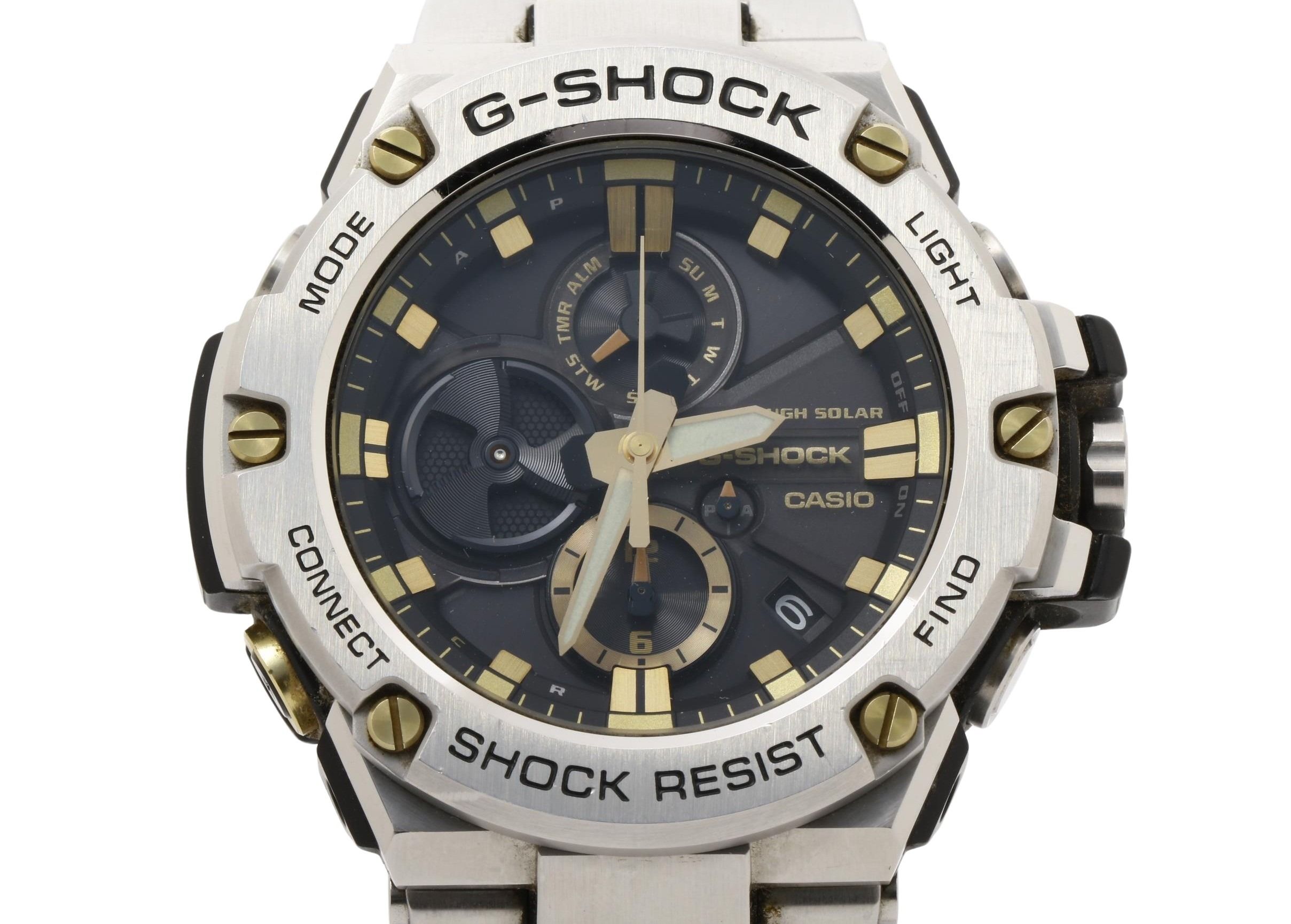 時計 G-SHOCK G-STEEL GST-B100 Series 樹脂／ステンレススチール GST-B100D-1A9JF ブラック シルバー メンズ時計 メンズウォッチ【本物保証】
