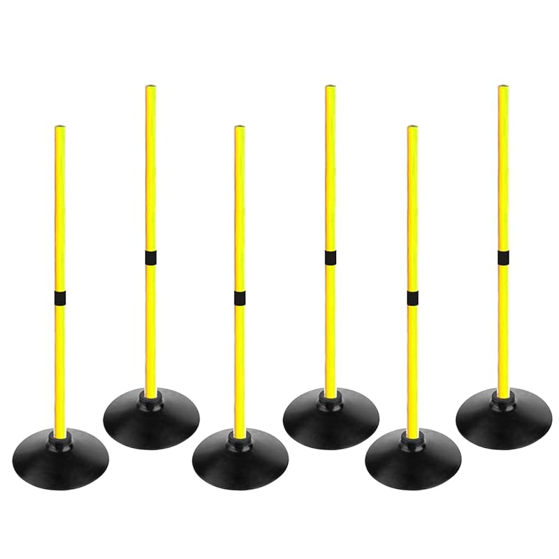 Voodans トレーニングポール アジリティポール サッカー バスケト レーニング用品 (1m6本)