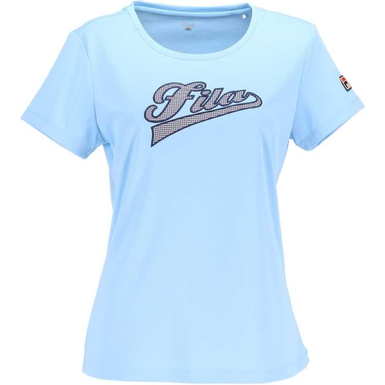 アップリケTシャツ（レディース） L ペールブルー #VL2855-10A