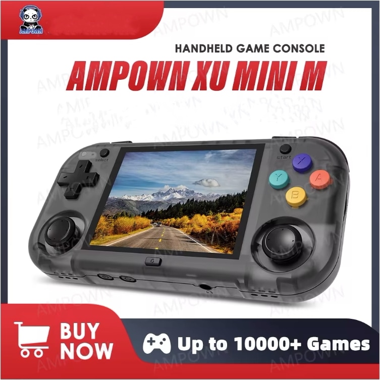 Ampown XU MINI M ハンドヘルド ゲーム コンソール 2.8 インチ スクリーン Linux OS MINIM レトロ シミュレーター ビデオ プレーヤー ポータブル コンソール 子供用