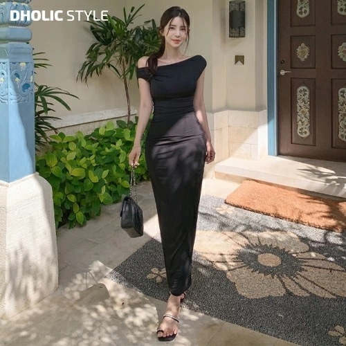 [メガ割りSALE]アンバランスTシャツ&イージースカートSET・p570591