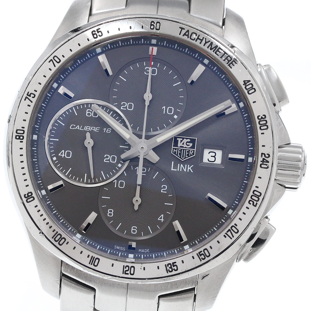 タグホイヤー TAG HEUER CAT2017 リンク キャリバー16 クロノグラフ 自動巻き メンズ _956486【中古】