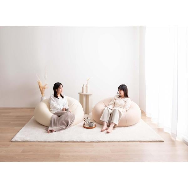 ビーズクッション おしゃれ ソファー 大きい 洗える 抱き枕 くすみカラー 洗濯 かわいい もちもち カバーリング