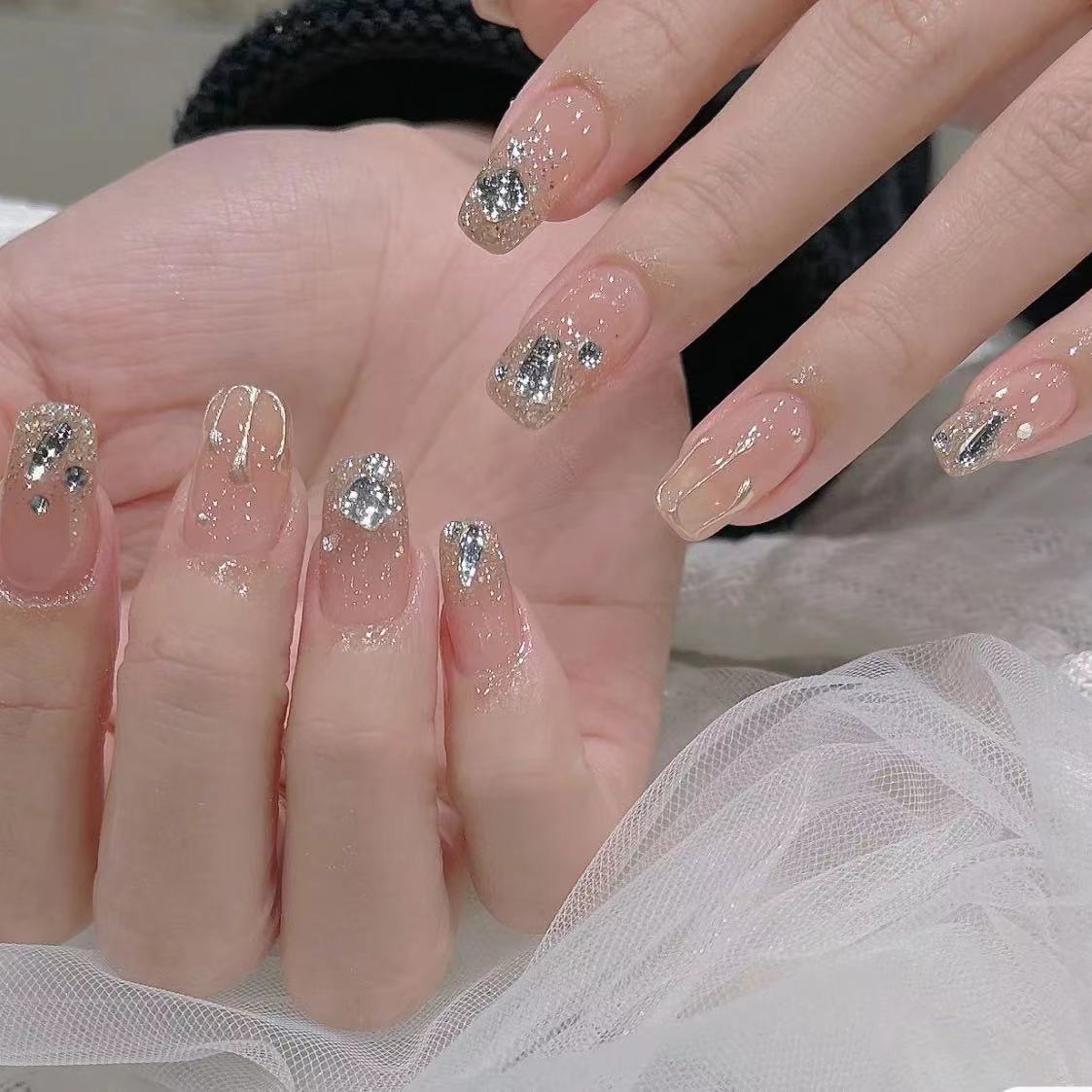 Qoo10 ネイルチップ 韓国 量産型ではない つけ ネイル