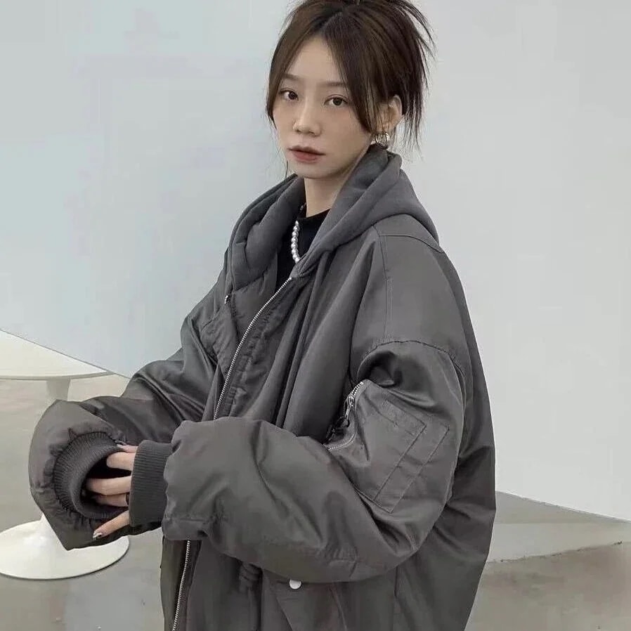 暖かい 厚手 アウターEC417 防風 ショート丈 コートレディース コート 人气新作韓国ファッションジャケット 綿服 アウター 加厚付き 大きいサイズ フード コート 通勤 保温 裹起毛 防寒