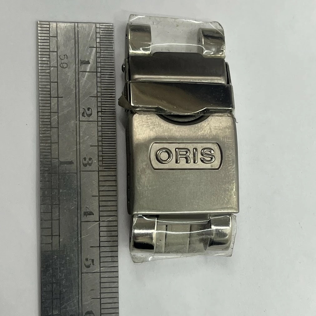 【中古】オリス　純正　ブレスチタン　07 8 24 70PEB　フォールディングクラスプ　バックル　TT1チタンダイバーズ用
