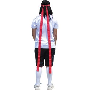 (まとめ)アーテック 鉢巻/はちまき (ロング丈) 巾40mm×3m 綿100% レッド(赤) (×30セット)