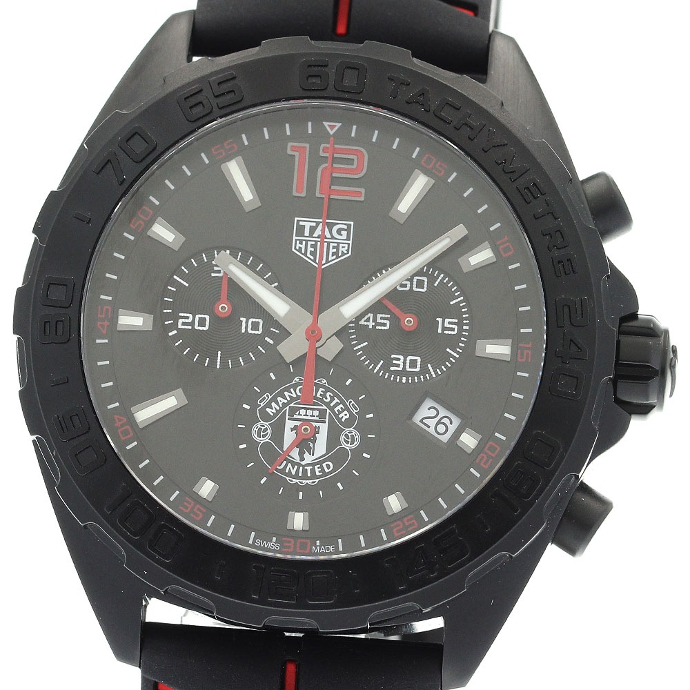 タグホイヤー TAG HEUER CAZ101J フォーミュラー1 マンチェスター ユナイテッド デイト クロノグラフ クォーツ メンズ 美品 _891073【中古】