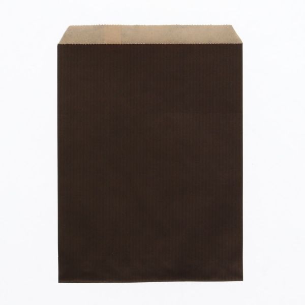 （まとめ買い）シモジマ HEIKO 紙袋 平袋 柄小袋 Rタイプ R-70 筋入無地焦茶 200枚 幅140x高180mm 006526703 [x3セット]