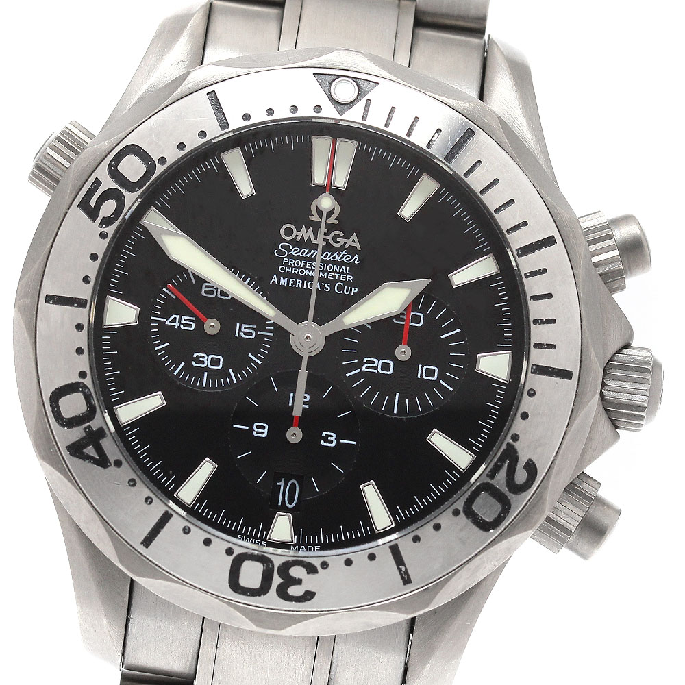 オメガ OMEGA 2293.50 シーマスター アメリカズカップ クロノグラフ 自動巻き メンズ _939769【中古】
