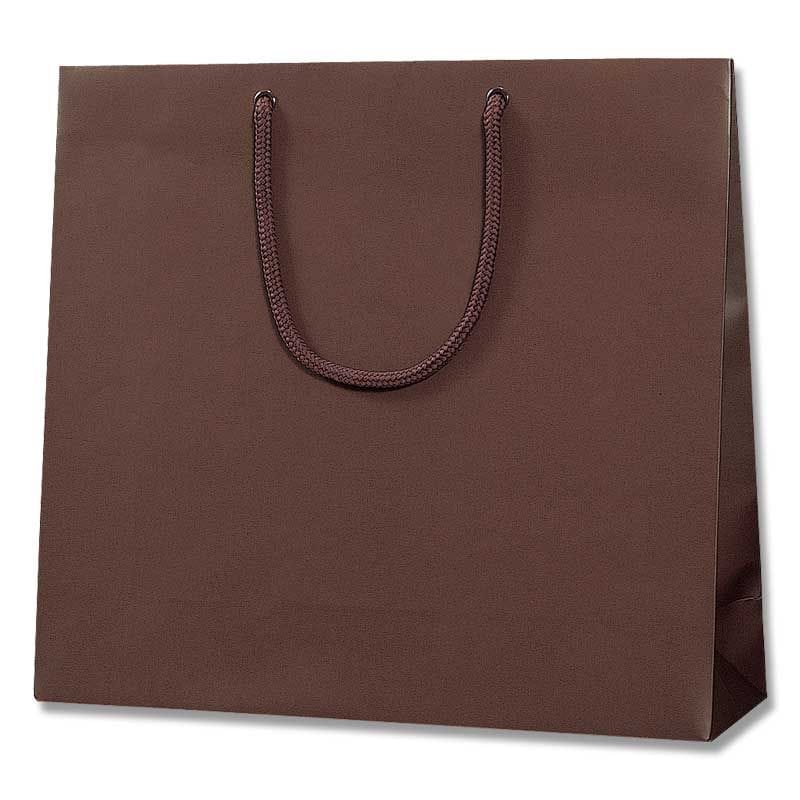 （まとめ買い）シモジマ HEIKO 手提げ紙袋 ブライトバッグ GM チョコブラウンMT（マットPP貼り） 10枚 幅330xマチ100x高300mm 006137970 [x3セット]
