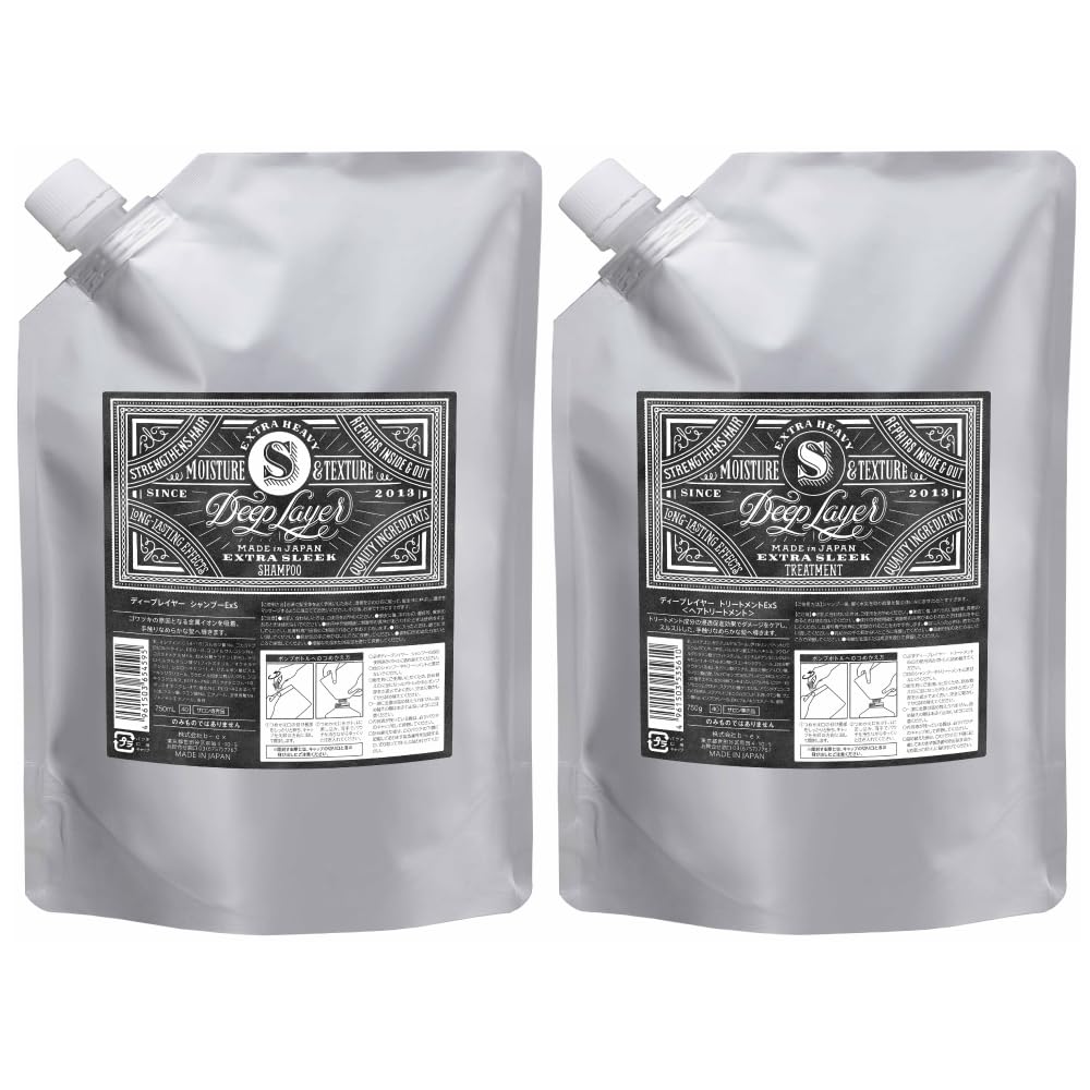 ディープレイヤーExS シャンプー トリートメント 詰め替えセット【ペアーの香り】ダメージケア なめらか さらさら 大容量 (詰め替え/750mL 750g)