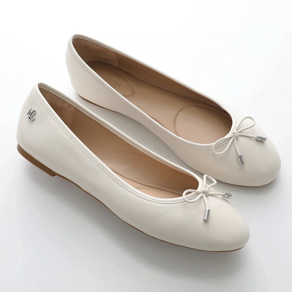 Lauren Ralph Lauren ローレンラルフローレン パンプス JAYNA 802940728 レディース フラットシューズ バレエ ロゴ 001 BLACK