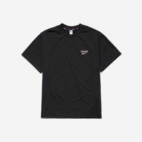 エッセンシャルフレッシュスモールロゴTシャツ - ブラック RETS5ER05BK