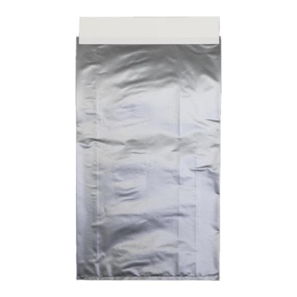 山櫻 宅配袋 L シルバー 再生ポリ LLDPE 60μ タックシール付 100枚 / 再生原料 サイドマチ 320×360＋マチ90ｍｍ 00881131-0100 7,242円