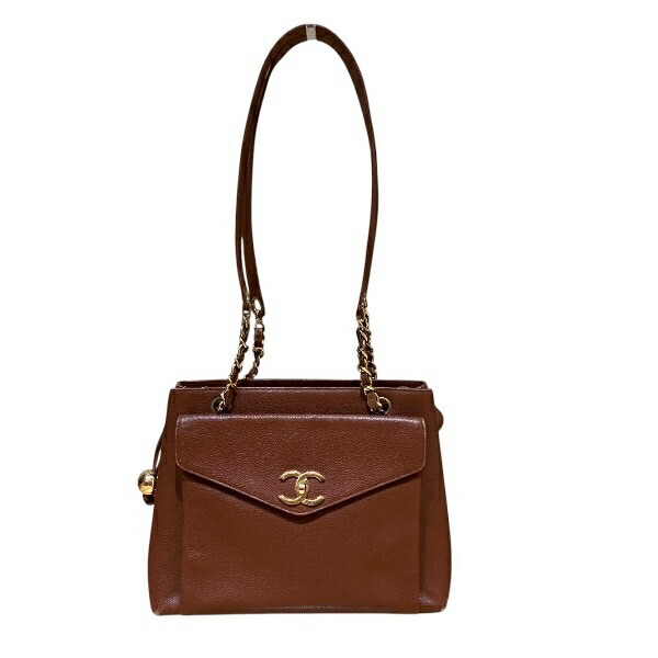 シャネル キャビアスキン チェーンショルダー バッグ レディース【中古】 78,210円