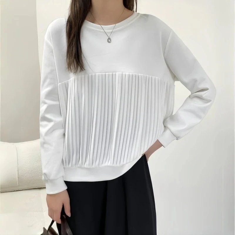 Tシャツカットソー2024新作 レディース スウェット 春秋 シンプル 長袖 無地 トップス 長袖tシャツ トップス Tシャツカットソー