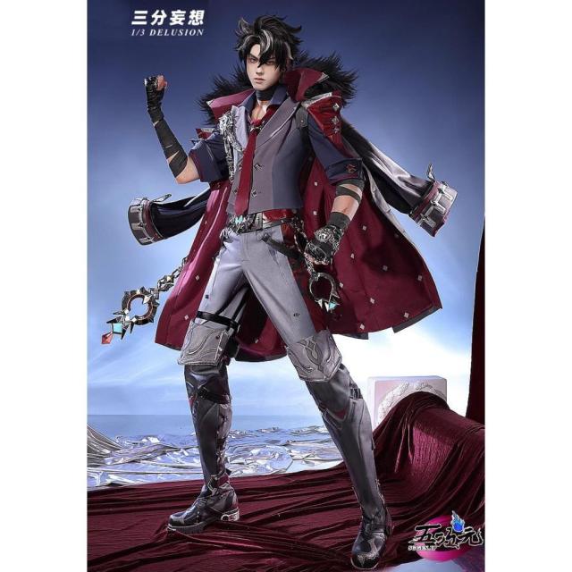 三分妄想　原神　コスプレ　リオセスリ　衣装　ウィッグ　靴　グローブ　追加可能