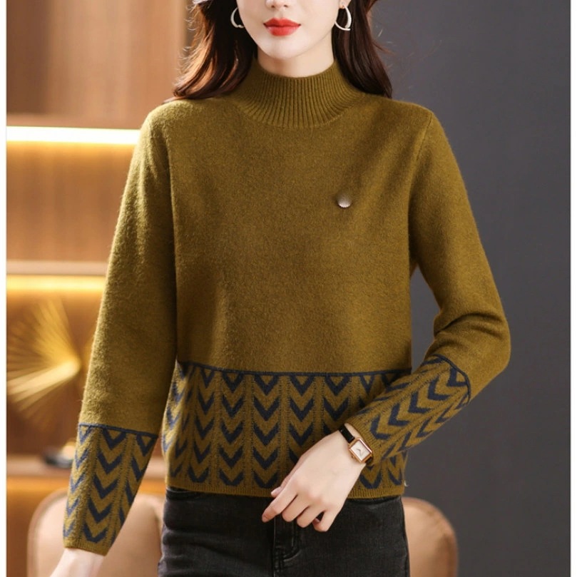 OFFクーポン ニット レディース スタンドカラー トップス セーター 長袖 リブニット 無地 カジュアル ハイネック カットソー ニットソー タートルネック リブ おしゃれ シンプル 柔らか 春 秋