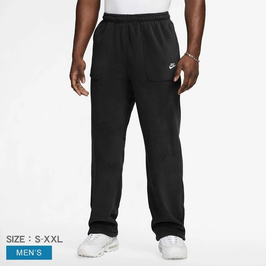 クラブ シーズナル ウィンターライズド パンツ FZ0900 010 メンズ ボトムス パンツ 長ズボン ロング丈 ブランド ブラック 黒 運動 部屋着 ジャージ リラックス