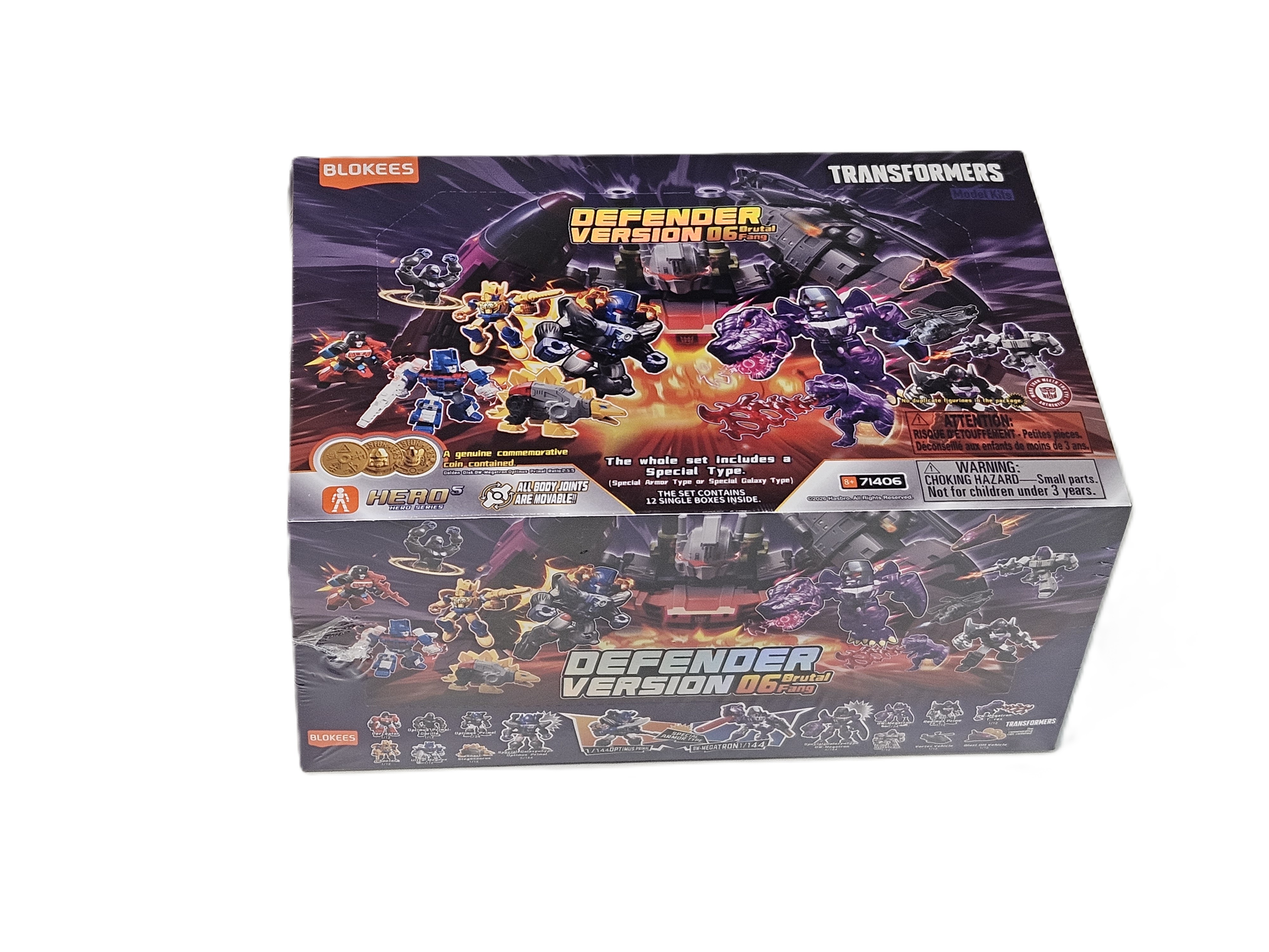 Blokees トランスフォーマー·ディフェンダー·バージョン 06 12個セット Transformers Defender Version 06 Brutal Fang