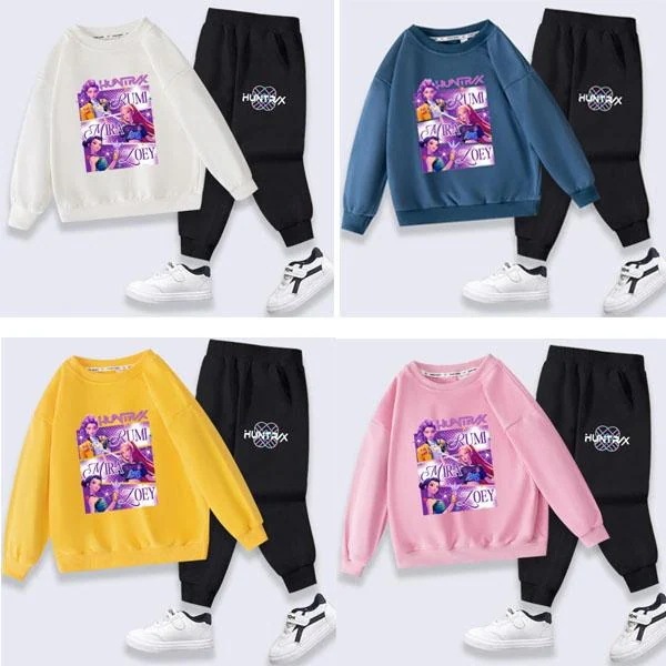 257K-POP パーカー ズボン 2点セット 春秋 大人気 キャラクターグッズ カジュアルウェア男の子 女の子 可愛い キッズ グッズ 子供服 誕 グッズ プレゼント