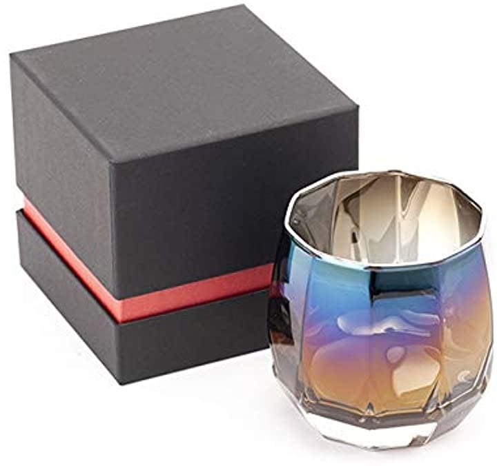 PROGRESS ロックグラス チタンミラー 日本製 ウィスキー ワイン 焼酎 ハイボール お酒がまろやかに クロス付 Infinite Vertex(Vertex)