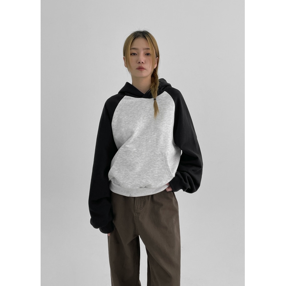 ブラックアップ [MADE] ビコットカラーラグランフーディ