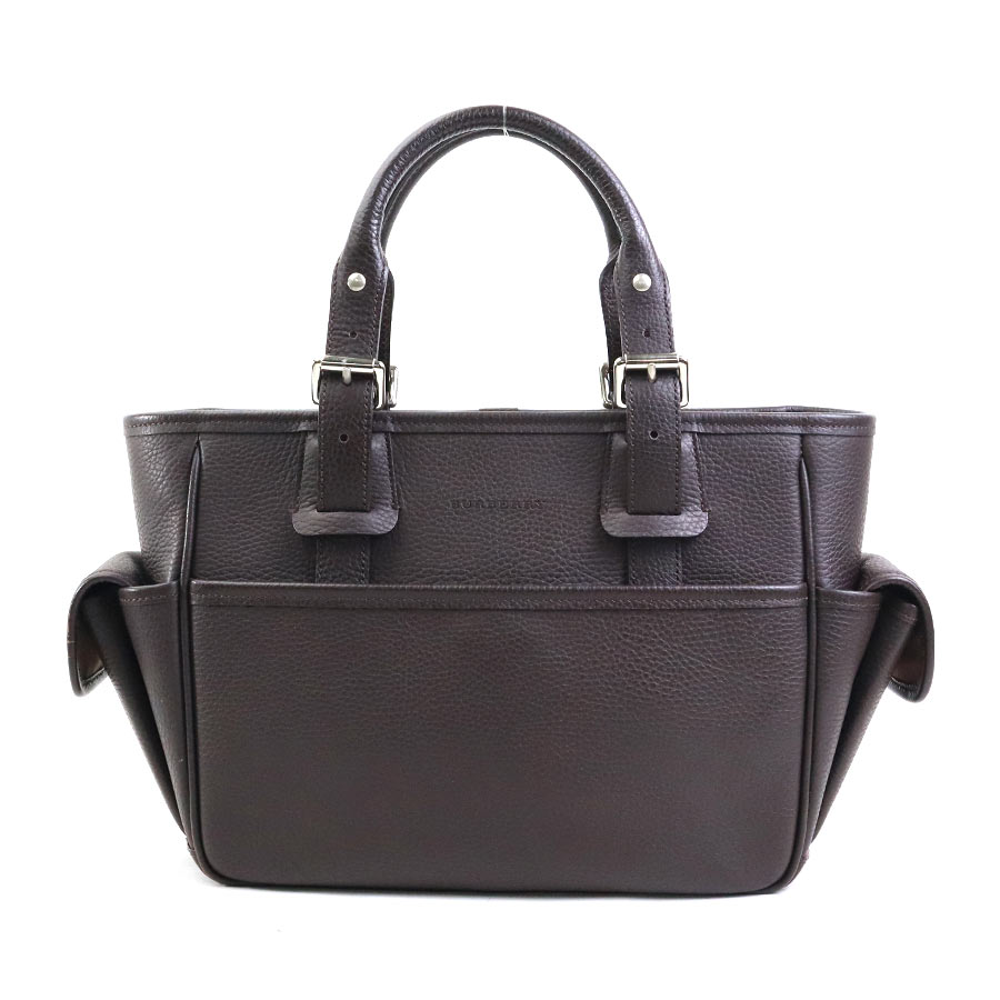 バーバリー BURBERRY ハンドバッグ レザー ブラウン レディース r10781a