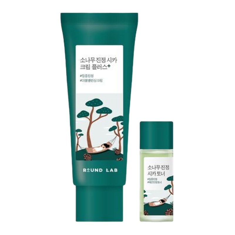 [NEW]松の木鎮静 シカクリーム プラス 60ml (+トナー 20ml), 1個 / 韓国 人気 夏 皮脂コントロール ニキビ 赤み 鎮静 保湿 クリーム